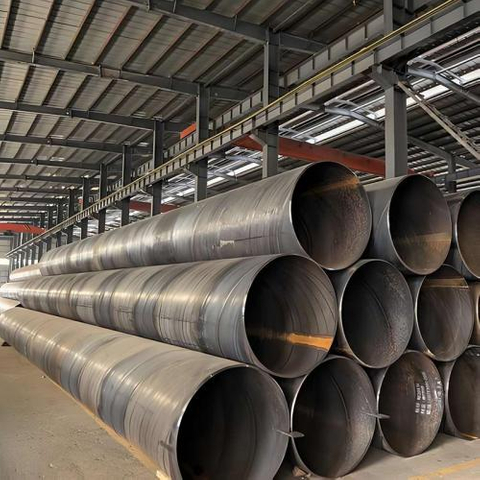 SSAW steel pipe pile for marine construction - large diameter spiral tube for deep foundation and port structures