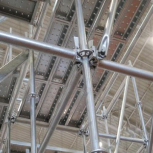 Ringlock Scaffolding Vertical Standard - 2.5m S355 Steel Tube with Welded Connection Rings for Modular System