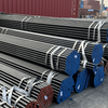 Various sizes of Schedule 40 black carbon steel pipes from 1/2 inch to 12 inch